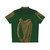 Green and gold Irish Celtic harp Hawaiian shirt - Back