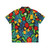 Vibrant ethnic pattern mexican hawaiian shirt