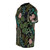 Model wearing a t-shirt featuring a vibrant tropical leaf and floral print design - men left