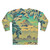 Cozy winter sweatshirt featuring a nature landscape inspired by Japanese art - Back