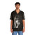 Vintage Hawaiian shirt with classic black and white portrait print inspired by iconic 60s/70s French music duo Serge Gainsbourg and Jane Birkin - People Front