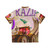 Vibrant Hawaiian shirt featuring a colorful Brazilian tractor design - Back