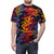 Retro basketball pattern design graphic on a t-shirt - men front