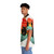 Vibrant black Hawaiian shirt with colorful tropical design - People Left