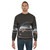 Delorean time machine sweatshirt with retro car art design - men