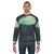 Artistic watercolor forest sweatshirt with wildlife - men