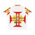 Portuguese Templar Cross Historical Hawaiian Shirt - Back