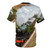 Vintage T-shirt design featuring the iconic steam locomotive, The Flying Scotsman. - Back