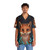 fox hawaiian shirt with autumn leaves print - People Front
