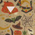 Vintage Halloween Hawaiian Shirt with Bats, Pumpkins, and Haunted House - Detail