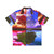four seasons reflection nature hawaiian shirt with scenic trees