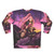 Pink Warrior Sweatshirt with Fantasy Punk Design - Back