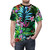 Vibrant tropical festival-inspired all-over-print t-shirt with a floral botanical design - men front