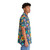Retro dinosaur print Hawaiian shirt with 90s inspired design - People Pight