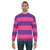 Pink and purple wide striped sweatshirt - men