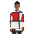 Mondrian-inspired de stijl sweatshirt with primary colors and geometric patterns - women