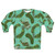 Aqua and green pickleback pattern sweatshirt