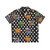Pop art comic book inspired Hawaiian shirt with modern graphic design
