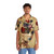 Vintage Digital Art Hawaiian Shirt with Floral and Butterfly Design - People Front