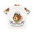 Charming "Poor Nana" Hawaiian Shirt with Peter Pan, Tinker Bell, and Pixie Dust Motif - Back