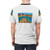 Assassins Creed Origins inspired t-shirt featuring an oil pastel landscape painting of ancient Egyptian ruins and pyramids. - men back