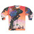 Psychedelic sweatshirt with surreal sci-fi cosmic design