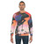 Psychedelic sweatshirt with surreal sci-fi cosmic design - men