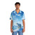 Polar bear in an Arctic landscape printed on a Hawaiian-style shirt - People Front