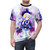Genshin Impact Qiqi anime-style T-shirt featuring a watercolor art design - men front