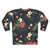 Dark tropical floral print sweatshirt - Back