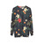 Dark tropical floral print sweatshirt - hanging