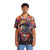 Flower Power Hawaiian shirt with vibrant colorful floral print - People Front