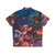 Vintage 80s superhero Hawaiian shirt with pulp art inspired design - Back