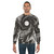 Dark Moon Rain and Trees Sweatshirt with Spiral Mangekyou Sharingan Design - men