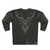 Dark deer geometric print sweatshirt - Back