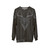 Dark deer geometric print sweatshirt - hanging