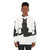 Dark cat lover wearing cozy sweatshirt - women