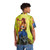 Playing the harp Hawaiian shirt with fantasy forest and fairy tale animal illustration - People Back