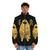 Monogatari Suruga Monkey Stained Puffer Jacket - Anime and pop culture inspired design - men front