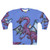 Penguin and dragon saving the day on a heroic fantasy sweatshirt