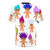 Vibrant 90s-inspired t-shirt featuring a retro troll doll design with rainbow hair and gems - Back