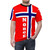 Norwegian flag printed on a high-quality t-shirt, showcasing national pride - men front
