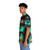 Pixel art Hawaiian shirt with winter fantasy design - People Left