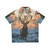 Golden Shot Hawaiian Shirt with Stag Design