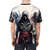 Assassin's Creed inspired painting graphic on a black t-shirt - men back