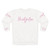 Pink sweatshirt with Bridgerton era inspired design - Back