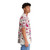 Pink glitter Hawaiian shirt with snakes and stones design - People Pight