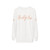 Peach sweatshirt with "In My Bridgerton Era" text - hanging