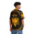 Gold eagle Hawaiian shirt with Albanian flag and double headed eagle design - People Back