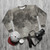 Sweatshirt with a lunar surface texture design for space enthusiasts - flat lay